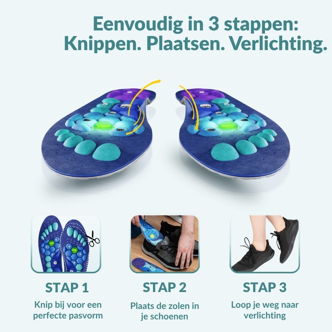 Serazool - Magnetische inlegzolen | 1 + 1 GRATIS